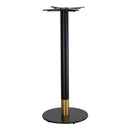 Disco Bar Table Base 600DIA - Two Tone - Black/Gold
