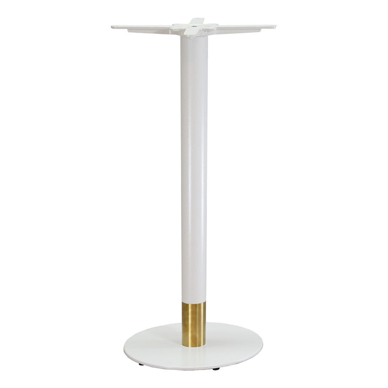 Disco Bar Pole - White with Gold Flec