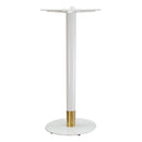 Disco Bar Table Base 600DIA - Two Tone - White/Gold