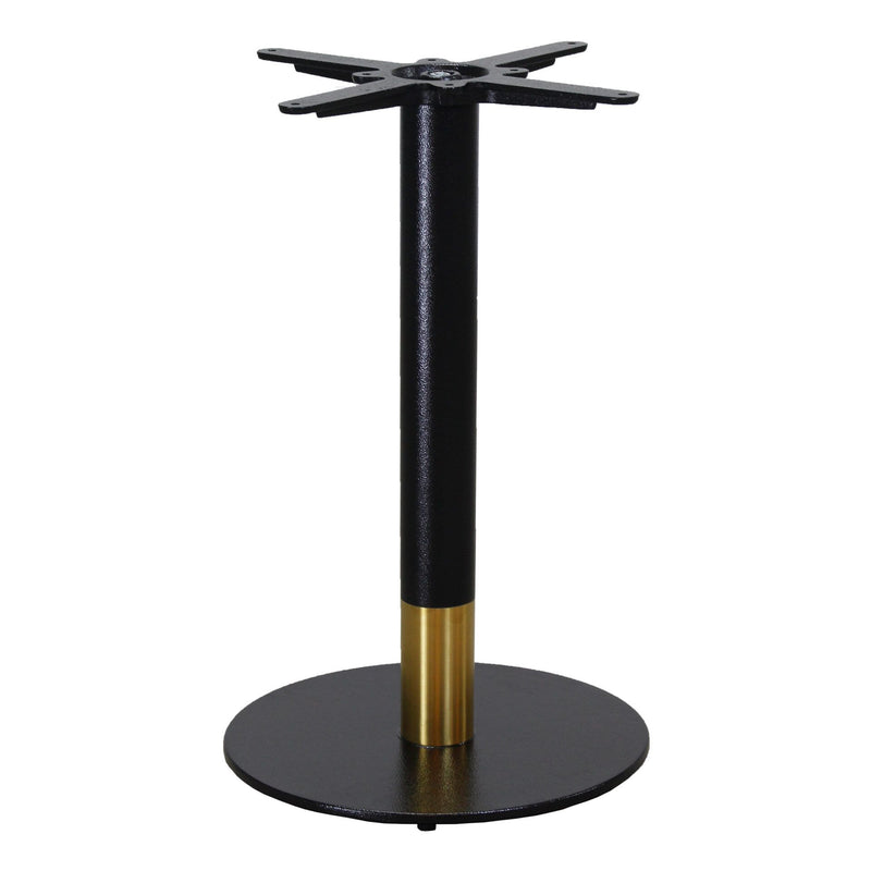 Disco Table Base 600DIA - Two Tone - Black/Gold