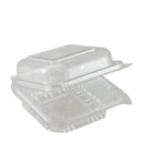 Clear Hinged Lid Container PET,Small, 137x137x67mm