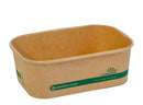 750ml Rectangular Paperboard PLA Lined Takeaway Bowl Kraft s50