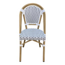 Eiffel Chair - Natural Frame - White/Black Standard