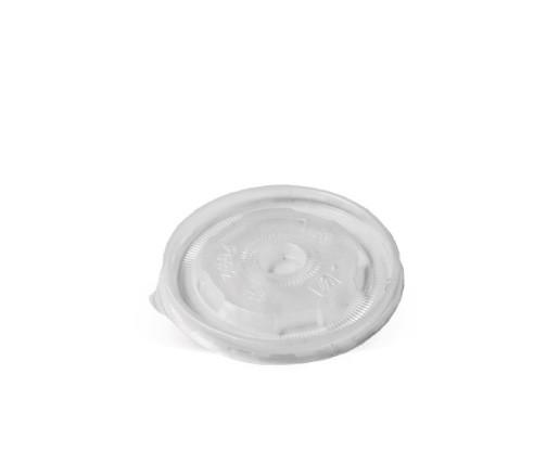 PP Flat Lid for 8oz Bowl  No-Hole, s50/c1000