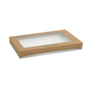 Catering Tray Kraft w/window Lid - Medium, c100