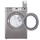 LG Giant C RN1329CN7P 10kg coin operated gas dryer, front view with door open and coin box