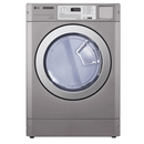 LG Titan C CDT29MUQNS 15kg coin operated commercial gas dryer, front view