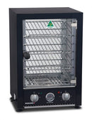 Roband Pie Warmer - 25 Pies - Hinged Door - Internal Light - Black