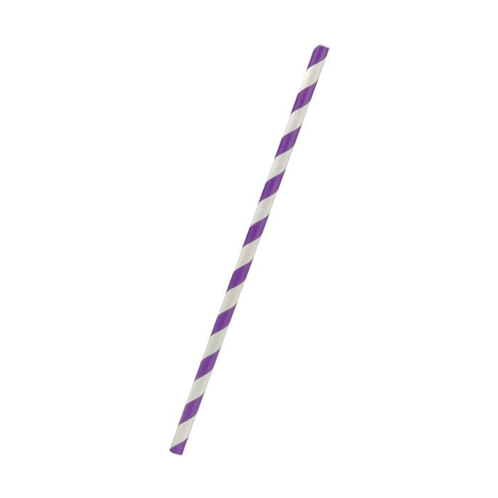 Straw Regular  Purple Stripe p250