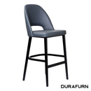 Semifreddo Stool - Black Legs/Anthracite Vinyl