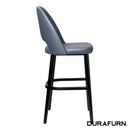 Semifreddo Stool - Black Legs/Anthracite Vinyl