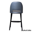 Semifreddo Stool - Black Legs/Anthracite Vinyl