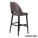 Semifreddo Stool - Black Legs/Charcoal Fabric