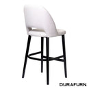 Semifreddo Stool - Black Legs/ Light Grey Woven Fabric