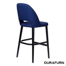 Semifreddo Stool - Black Legs/Navy Woven Fabric