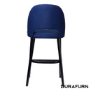 Semifreddo Stool - Black Legs/Navy Woven Fabric