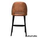 Semifreddo Stool - Black Legs/Tan Fabric