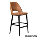 Semifreddo Stool - Black Legs/Tan Fabric