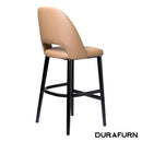 Semifreddo Stool - Black Legs/Taupe Vinyl