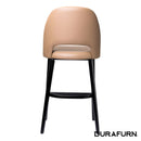 Semifreddo Stool - Black Legs/Taupe Vinyl