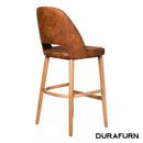 Semifreddo Stool - Trojan Oak Legs/Tan Fabric