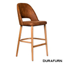 Semifreddo Stool - Trojan Oak Legs/Tan Fabric