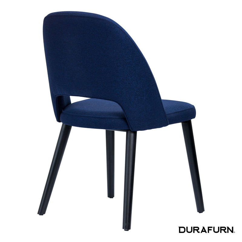 Semifreddo Chair - Black Legs/Navy Woven Fabric