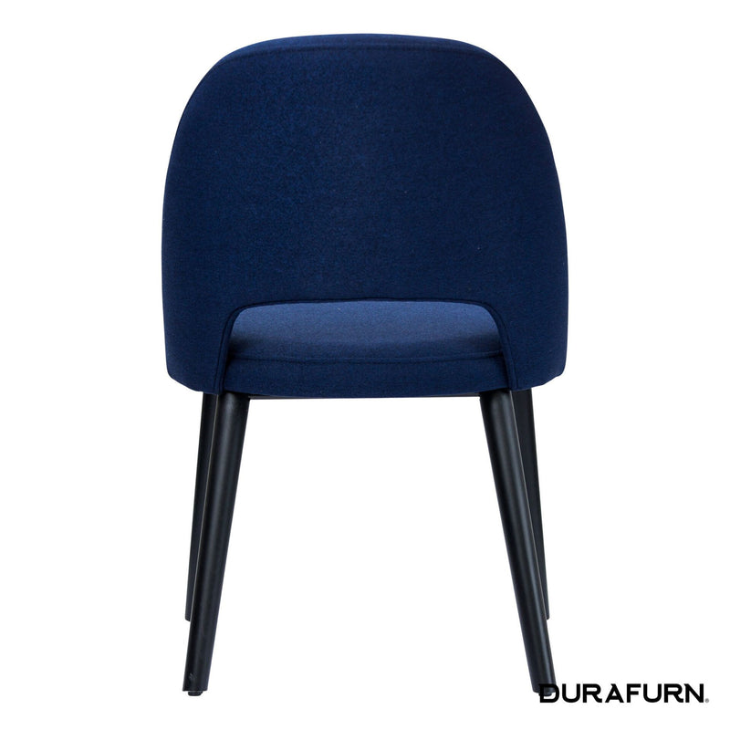 Semifreddo Chair - Black Legs/Navy Woven Fabric
