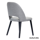 Semifreddo Chair - Black Legs/Taupe Woven Fabric