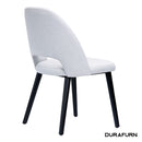 Semifreddo Chair - Black Legs/ Light Grey Woven Fabric