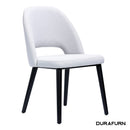 Semifreddo Chair - Black Legs/ Light Grey Woven Fabric