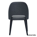 Semifreddo Chair - Black Legs/Anthracite Woven Fabric