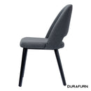 Semifreddo Chair - Black Legs/Anthracite Woven Fabric