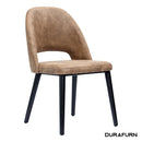 Semifreddo Chair - Black Legs/Mocha Fabric