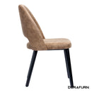 Semifreddo Chair - Black Legs/Mocha Fabric