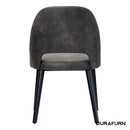 Semifreddo Chair - Black Legs/Charcoal Fabric