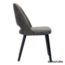 Semifreddo Chair - Black Legs/Charcoal Fabric