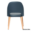 Semifreddo Chair - Trojan Oak Legs/Anthracite Vinyl
