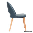 Semifreddo Chair - Trojan Oak Legs/Anthracite Vinyl