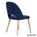 Semifreddo Chair - Trojan Oak Legs/Navy Woven Fabric