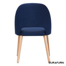 Semifreddo Chair - Trojan Oak Legs/Navy Woven Fabric
