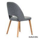 Semifreddo Chair - Trojan Oak Legs/Taupe Woven Fabric