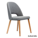 Semifreddo Chair - Trojan Oak Legs/Taupe Woven Fabric