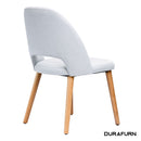 Semifreddo Chair - Trojan Oak Legs/ Light Grey Woven Fabric