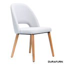 Semifreddo Chair - Trojan Oak Legs/ Light Grey Woven Fabric