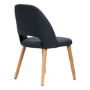 Semifreddo Chair - Trojan Oak Legs/Anthracite Woven Fabric