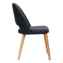 Semifreddo Chair - Trojan Oak Legs/Anthracite Woven Fabric