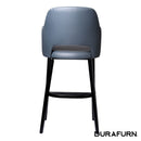Sorbet Stool - Trojan Oak Legs/Anthracite Vinyl