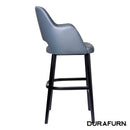 Sorbet Stool - Trojan Oak Legs/Anthracite Vinyl