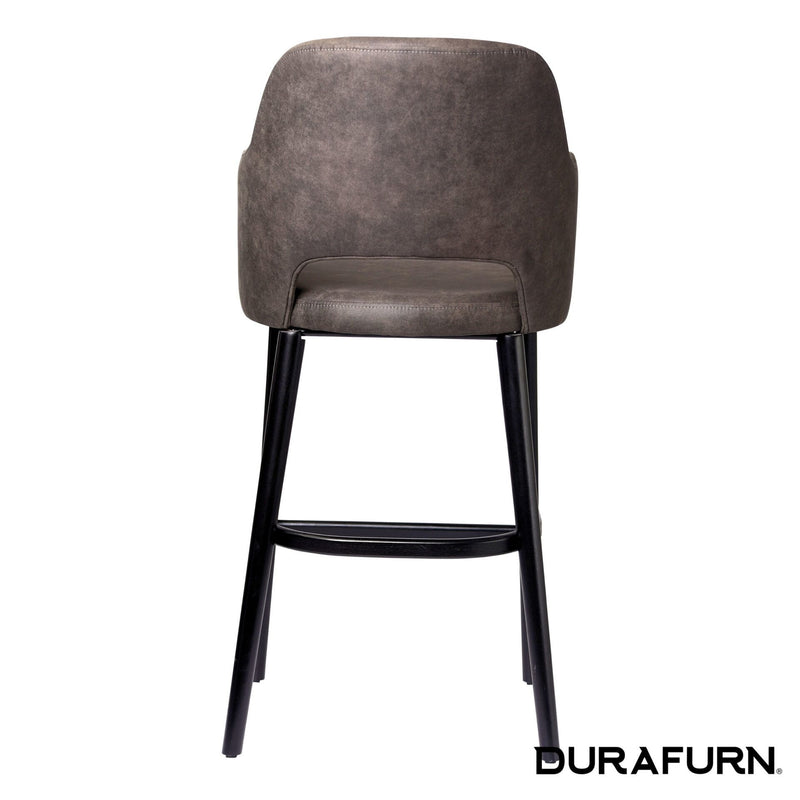 Sorbet Stool - Black Legs/Charcoal Premium Vinyl
